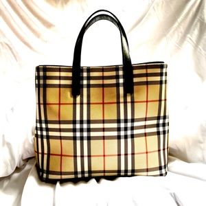 Burberry Tote Vintage Check PVC